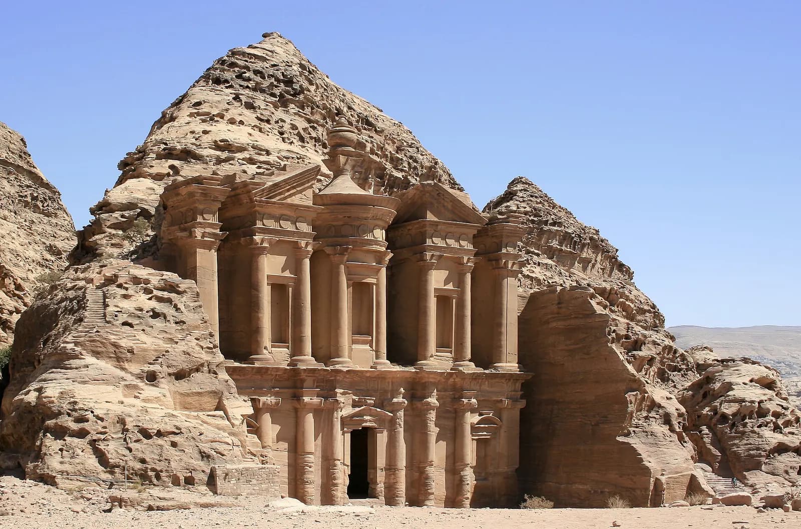 Photo: Diego Delso, CC BY-SA 3.0 The Monastery at Petra, Jordan